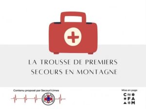 La trousse de secours en montagne